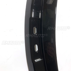 Pour Corvette C7 2014-2019, 2 pièces, garnitures de passage de roue avant en fibre de carbone aspect noir brillant, style GM - Product Image 5