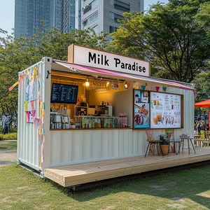 Hiện Đại Có Thể Gập Lại Lưu Trữ Container Cho Văn Phòng Sử Dụng Cà Phê Thanh Thực Phẩm Container Nhà Kiosk Gian Hàng Nhà Bán - Product Image 5