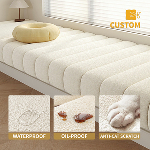 <span class=keywords><strong>Coussin</strong></span> de siège de fenêtre matelassé multi-tailles à points de couture, en mousse haute élasticité, doux, résistant à l'usure, imperméable, décoratif, pour intérieur, grand format - Product Image 3