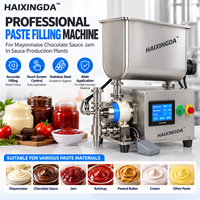 Machine de remplissage professionnelle à pompe rotative avec écran tactile pour la mayonnaise, la sauce au chocolat, la confiture dans les usines de production de sauces