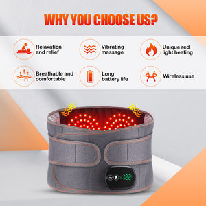 Masajeador de cintura con vibración de calefacción eléctrica con dispositivo de tracción Lumbar, cinturón de masaje lumbar para aliviar el dolor - Product Image 2
