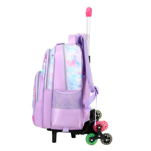 Nuovo Zaino Trolley Scolastico Unicorno <span class=keywords><strong>di</strong></span> Grande Capacità in Nylon per Bambini, Set Tre Pezzi con Cartone Animato Carino, Unisex - Product Image 4