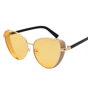 Maidis Women's Sunglasses Metal <b>Frame</b> <b>Black</b> Lens UV400 Protection Fashion Trendy Style - Product Image 2