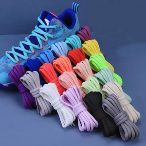 Free Sample <strong>Custom</strong> Sport Sneaker Shoe Laces Shoestring Style Cotton Polyester Flat Casual Logo Printed <strong>Shoelaces</strong> - Product Image 2