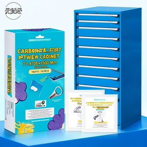 Fami Master Key Comfort <b>Drawer</b> Cabinet 9 <b>Drawers</b> 714x726x1500 Mm Capri Blue Ral5019 <b>Tool</b> Storage - Product Image 2