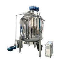 Cuve de mélange chauffante à vitesse variable de qualité alimentaire VBJX pour jus de fruits et boissons liquides, avec agitateur.