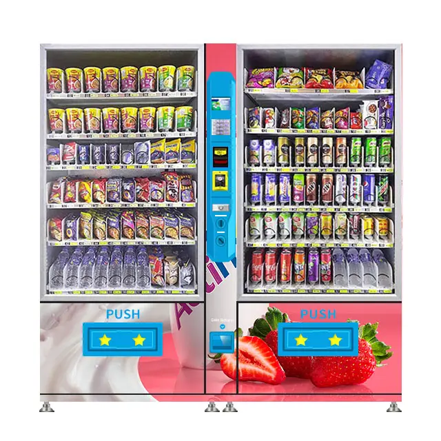 24 часа онлайн самообслуживания попкорн и кокосовая монета торговый автомат