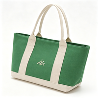 Bolsa de Lona Resistente con Correa para el Hombro, Bolsa de Compras de Gran Capacidad, Logotipo Personalizado, Cierre Magnético con Cremallera, Bolsa Resistente