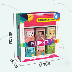 Juego de Médicos de Familia de alta calidad, juguetes de plástico para juego de simulación, herramientas médicas para niños, kits de Juguetes - Product Image 6