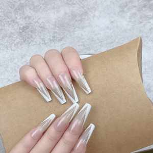 <span class=keywords><strong>Uñas</strong></span> Postizas Acrílicas Hechas a Mano para Navidad, Suministro de Fábrica, <span class=keywords><strong>Uñas</strong></span> Rectas, Puntas Acrílicas Cuadradas, Logotipo Personalizado - Product Image 3
