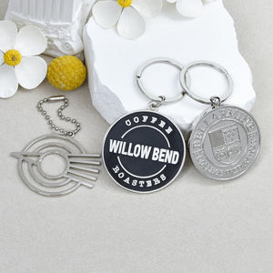 Llavero de Metal Esmaltado Redondo Personalizado con Logotipo, Precio de Fábrica, Llaveros de Aleación de Zinc con Corte Troquelado - Product Image 1