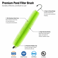 Brosse filtrante industrielle pour bassin de pisciculture à grande échelle, logo personnalisé OEM ODM, média filtrant biologique pour bassins à KOI
