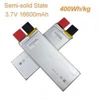 Cellules de batterie lithium-ion polymère semi-solides à haute densité énergétique 400Wh/kg, 3.7V 16600mAh 16.6Ah pour drones