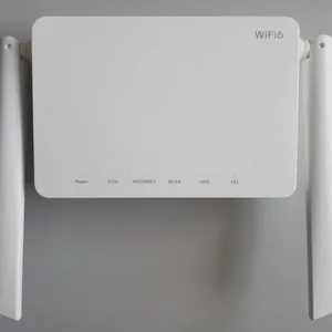 XGPON ONU HN8145X6 4GE + 1TEL + 1USB LAN de doble banda WIFI 6 AX 2,4G y 5G Módem de fibra IPOE PPPOE Router Firmware en inglés