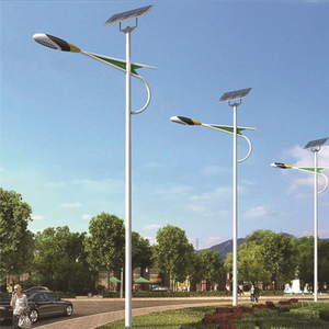 Lampadaire <span class=keywords><strong>solaire</strong></span> LED à double bras HUADENG avec indice de protection IP65 et conception cantilever - Product Image 2
