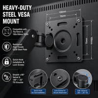 Support de moniteur OEM ODM réglable pour bureau avec canal de câblage pour projets de vente en gros