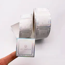 カスタム高級ロゴ円形ラベルステッカー印刷防水PVC金箔包装ステッカー印刷