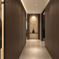 Paneles de Pared SPC con Textura de Madera, Resistentes al Fuego, Impermeables, Antiarañazos, Revestimiento Interior Moderno y Clásico