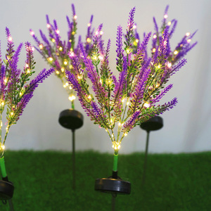 Luz Solar LED de Lavanda para Decoración de Jardín, Estaca para Césped, Iluminación de Paisaje Impermeable con Energía Solar - Product Image 2