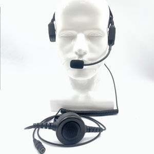 Casque à conduction osseuse pour talkie-walkie avec micro à flèche Casque à conduction osseuse avec Ptt pour motorola Kenwood Baofeng Hytera Radio - Product Image 1