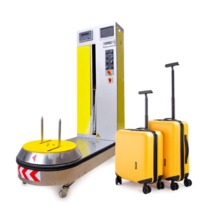 Wallepac Baggage <b>Stretch</b> Pe Film Packing <b>Machine</b> Turntable Fully Automatic Luggage Wrapping <b>Machine</b> for Carton - Product Image 6