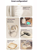Auriculares Inalámbricos Plegables AliSelect P2961 con Bluetooth, Auriculares Estéreo Inalámbricos para Música, Auriculares Deportivos HiFi para TV y Juegos