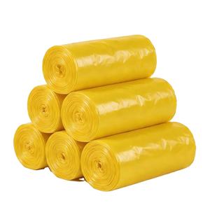 Huamaohengchun - Paquete de 22 Bolsas de Basura con Asas Laterales, sin Perfume, Negras y Amarillas, de LDPE, para Baño, Cocina, Dormitorio, Sala de Estar - Product Image 1