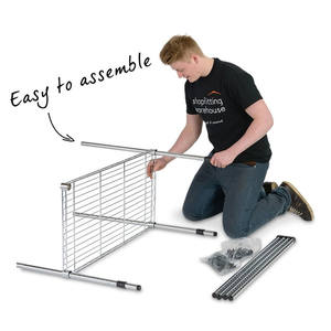 Großhandel Schwerlast-Chrom-Drahtregalsystem - Umweltfreundliche, Verstellbare Mehrzweck-Aufbewahrung für Haushaltsgegenstände & Getränke - Product Image 4