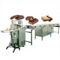 Nouvelle machine automatique de refroidissement et d'enrobage pour biscuits, dattes et chocolat, tunnel de refroidissement alimentaire en acier inoxydable 304, haute productivité