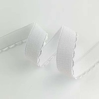 Bande élastique en tissu pelucheux pour couture de vêtements, ruban en nylon festonné brillant, bande élastique pour vêtements, sous-vêtements, bricolage