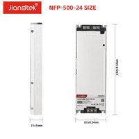 Alimentation à découpage AC/DC sans ventilateur Jiangtek NFP-500-24 500W 24VDC avec PFC