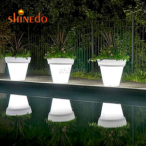 Pots de fleurs solaires à LED, lampe de jardin solaire, <span class=keywords><strong>pot</strong></span> de fleurs <span class=keywords><strong>extérieur</strong></span> solaire pour cour - Product Image 1