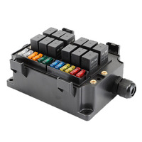 Nouvelle boîte à fusibles et relais étanche pour camion 12V 24V en cuivre et plastique certifiée CE, lame ATC haute capacité de coupure 25kA/35kA 50/60Hz
