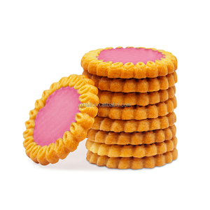Biscuits sandwichs au chocolat et <span class=keywords><strong>framboise</strong></span> personnalisés en gros, croustillants, sucrés et crémeux, en vrac, en boîte, directement de l'usine - Product Image 4