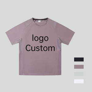 T-shirt with Color-Blocked Sleeves Lightweight Plain <b>Tshirt</b> for Printing <b>Tshirts</b> Wholesale <b>Polyester</b> T Shirts - Product Image 1