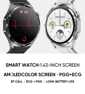 Montre connectée de santé MT300, écran AMOLED 1,43 pouces, appels Bluetooth, surveillance de la fréquence cardiaque et de la température, batterie 440 mAh, montre intelligente sportive 2026 - Product Image 6