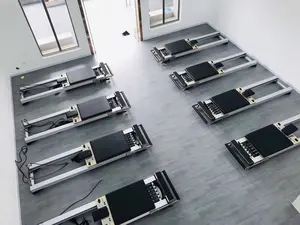 QUEENLIFE Home use yoga & pilates customized classical Low foot Aluminium Alloy pilates reformer machine