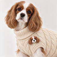 Pulls anti-boulochage pour chiens OEM, vêtements en tricot de luxe assortis pour humains et animaux, qualité sur mesure