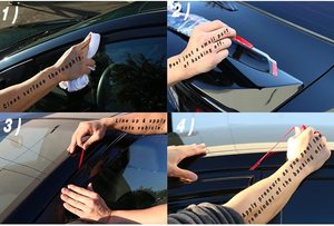 PMMA Blister Molding Side Window Visor Custom <b>Rain</b> <b>Deflector</b> for Sedans and SUVs - Product Image 5