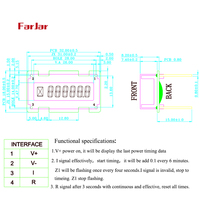 Compteur à 6 chiffres pour un suivi précis du temps, horloge LCD avec construction métallique pour applications industrielles et de transport