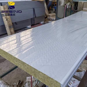 Panneaux muraux en laine de roche ignifugés de haute qualité, couleurs variées, panneaux en aluminium et acier inoxydable, personnalisables des deux côtés - Product Image 1