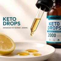 Gouttes Keto OEM pour la perte de poids, suppléments liquides oraux de cétones, coupe-faim, stimulant du métabolisme pour adultes