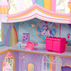 Juguetes de Madera para Niños, Juego de Imitación, Casa de Muñecas de Unicornio y Sirena, Arcoíris Dreamers, para Niñas, Educativos e Imaginativos - Product Image 5