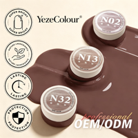 Vernis Gel Couleur Nude Siropée OEM ODM Marque Privée 46 Teintes Soak Off UV pour Commande en Gros Salon de Manucure