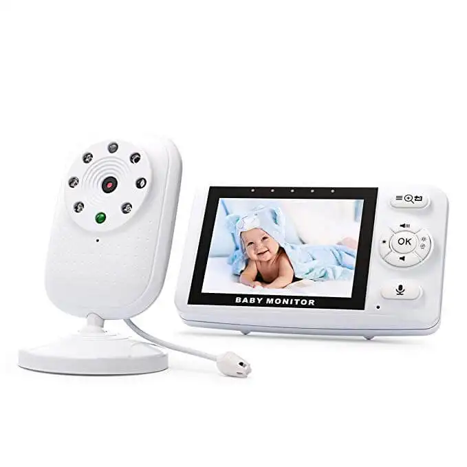 Moniteur vidéo pour bébé, à écran 2021 pouces, Vision nocturne à infrarouge, avec Audio bidirectionnel, berceuses et haut de gamme, offre spéciale 3.5