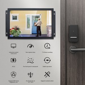 HOWING 7-11.6 Inch IPS Desktop <strong>Computer</strong> CCTV <strong>LCD</strong> Monitor Wide <strong>Touch</strong> <strong>Screen</strong> Display With USB/AV/BNC/VGA/HD0MI for Home Security - Product Image 2