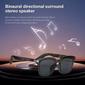Lunettes de soleil audio intelligentes G06-L UV400 avec branches transparentes pour appels Bluetooth, réduction du bruit, son stéréo étanche - Product Image 2