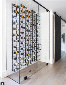 Exhibidor de Botellas de Piso, Exhibidor de Botellas <span class=keywords><strong>Magnum</strong></span>, Mini Bar, Botellero Decorativo, Botellero para Servir Vino, para Sala de Vinos - Product Image 1