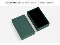 Le fabricant personnalise des boîtes à bijoux en carton de différentes tailles avec des textures de papier spéciales pour créer un style de design unique.