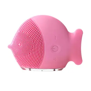 Mini machine de nettoyage de visage de beauté rechargeable de marque privée nettoyage en profondeur brosse de nettoyage de visage électrique en silicone sonique